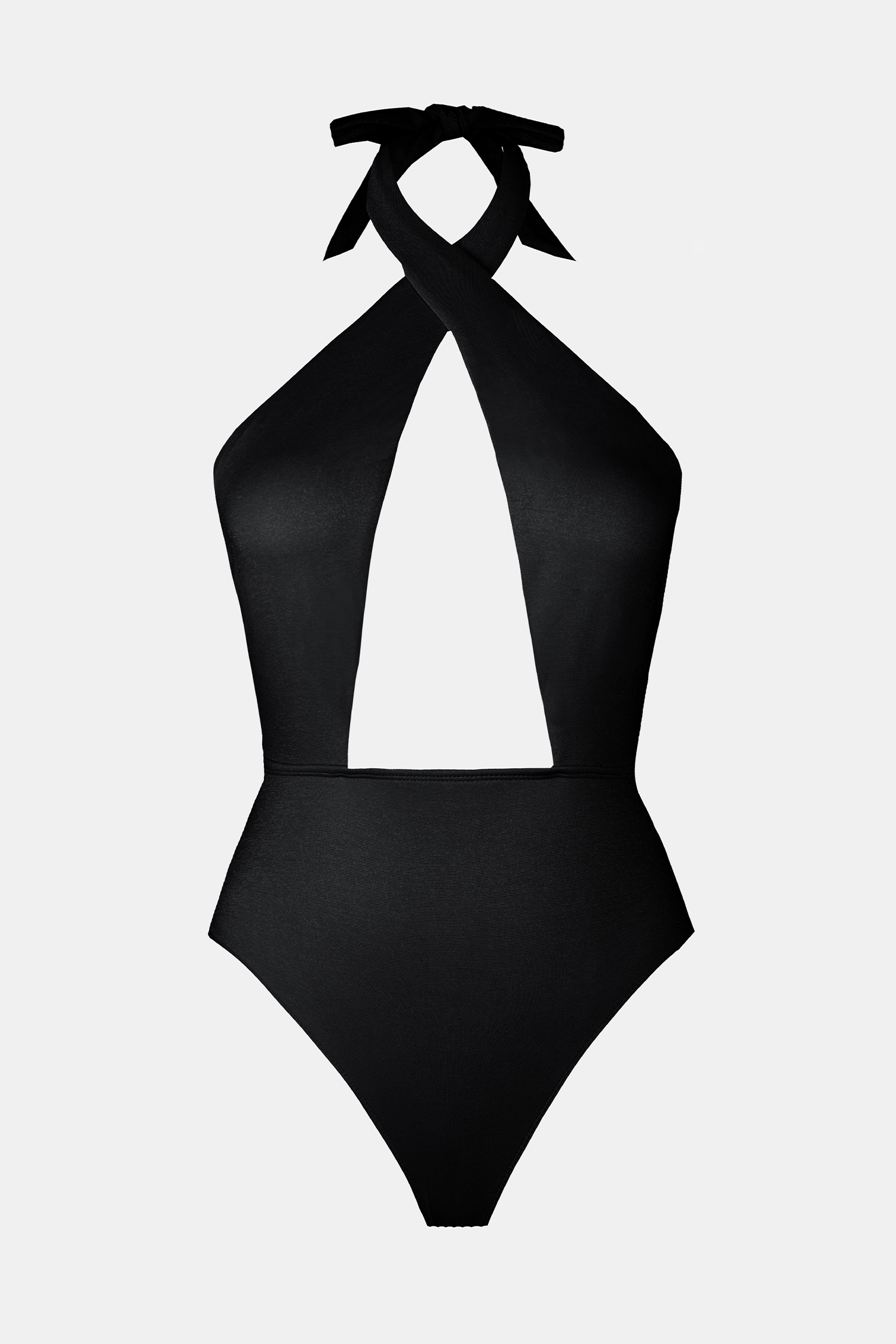 X STASSIE Oasis Wrap Halter Cheeky One Piece Swimsuit